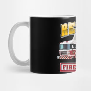 Cartoon Fire Truck Mug